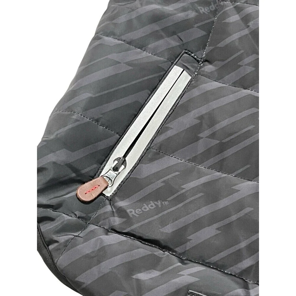 NEW Reddy Dog Reflective Puffer Jacket Insulated Water-Resistant Black Gray XXL